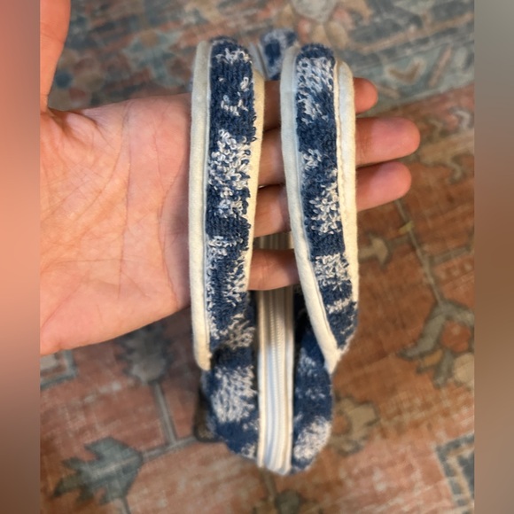 DIOR VTG Y2K Trotter No. 2 Bag Handbag Cotton Blue White Galliano Vintage Rare - Picture 6 of 14